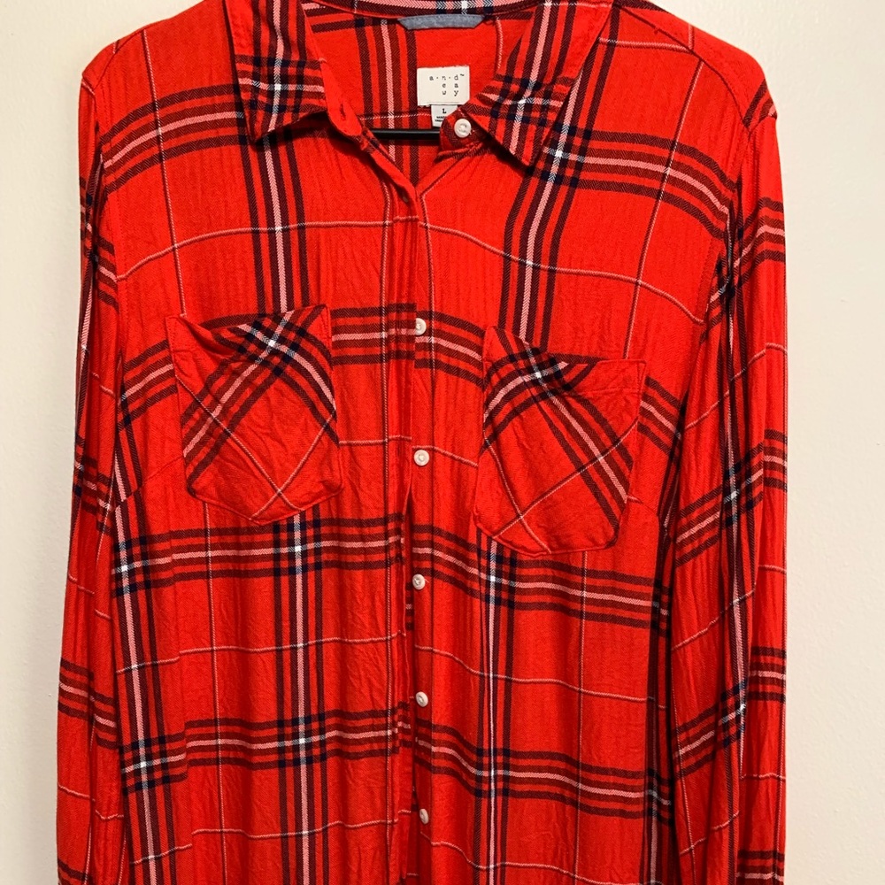 Plaid button down